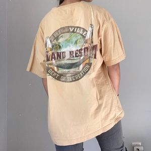 Yellow Chillville Vacation Short Sleeve Tee Shirt